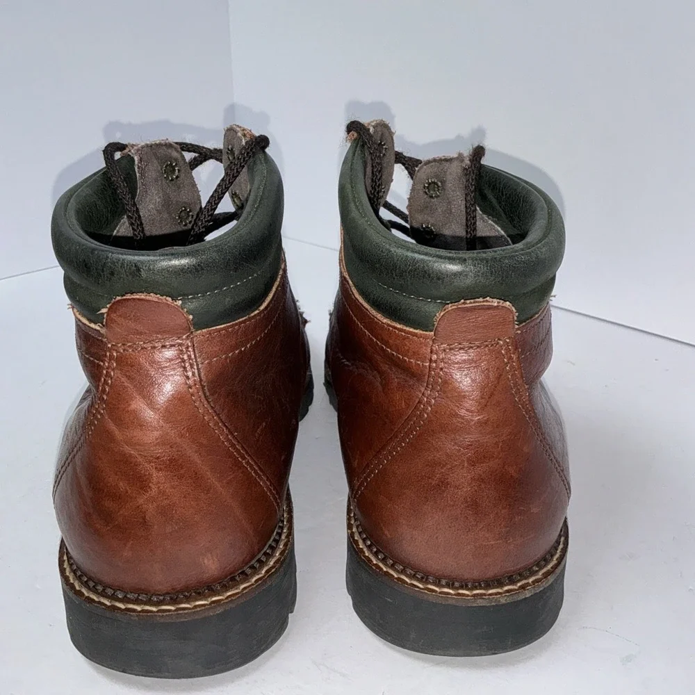 H.S. Trask Authentic Bison Leather Chukka Boots Men 11W Brwn Ankle LaceUp 840037